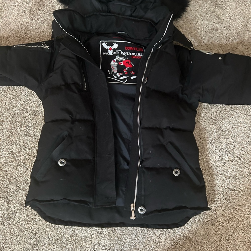 Moose Knuckles Original 3q Fur Black Jacket